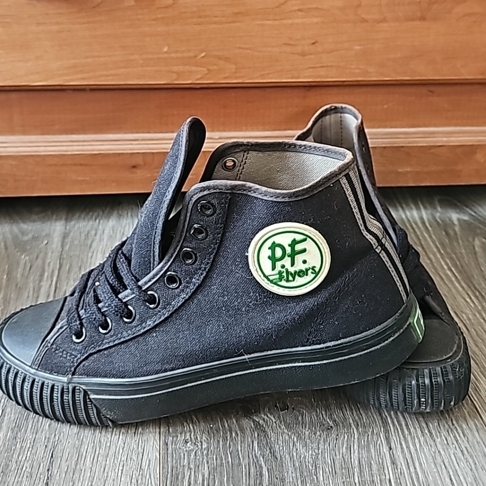 PF Flyers Black High-Top Sneakers